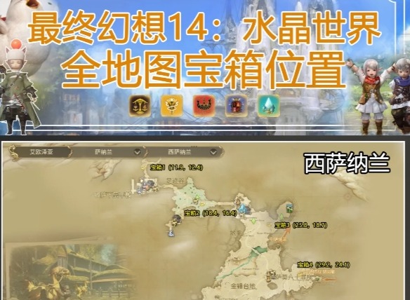 最终幻想14水晶世界全地图神奇松鼠宝箱位置全收集攻略