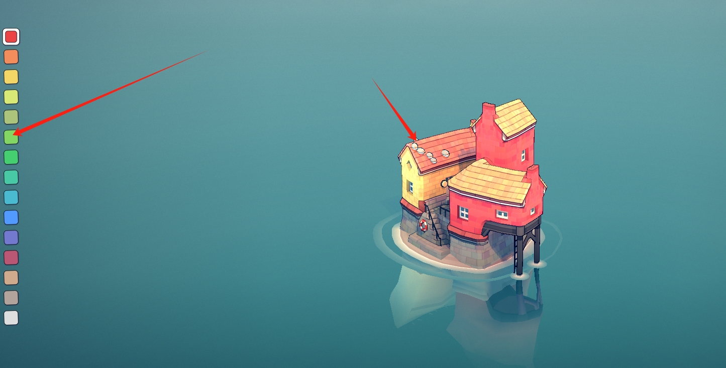 选择颜色放置房屋