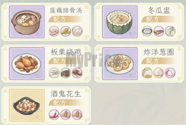 华夏千秋新活动菜品全收集攻略