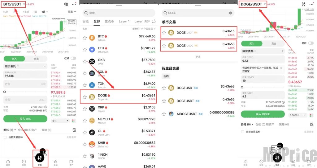 狗狗币（DOGE）购买攻略——欧易OKX交易所全流程