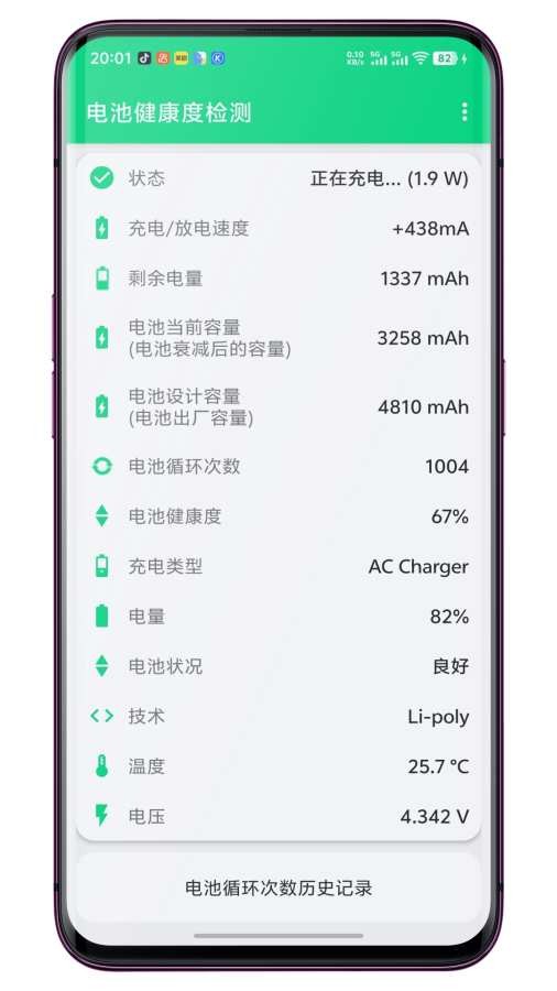 电池健康度检测