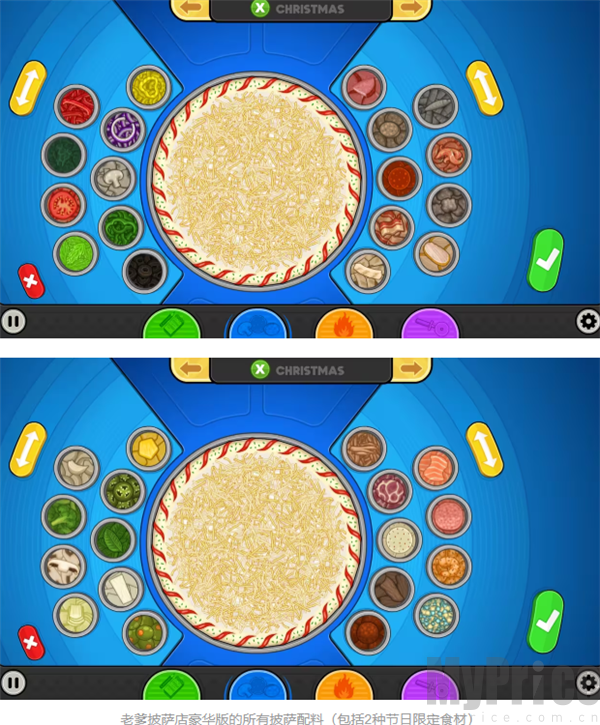 老爹披萨店食材