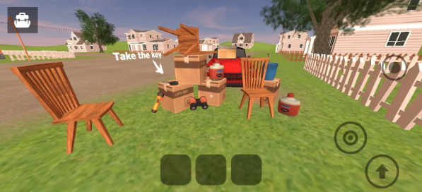 愤怒的邻居一家三口