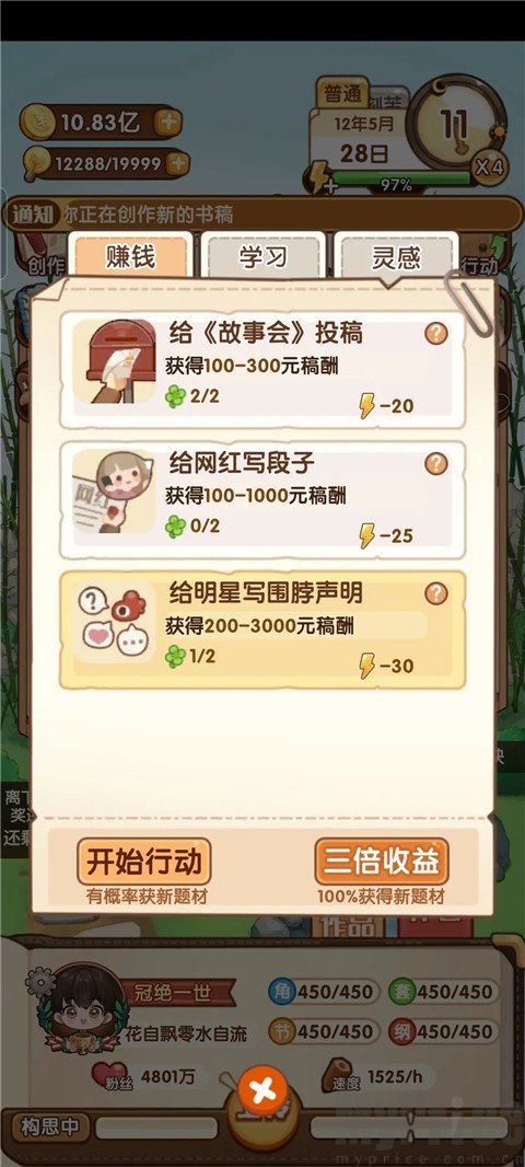 网络小说家模拟器