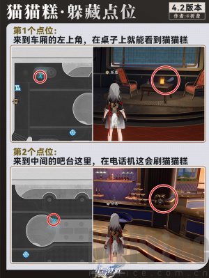 崩坏星穹铁道列车改造奇遇猫猫糕躲藏点位一览