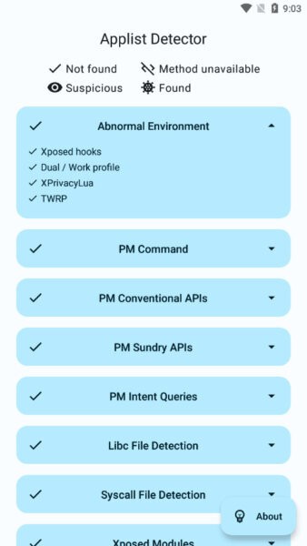 applistdetector