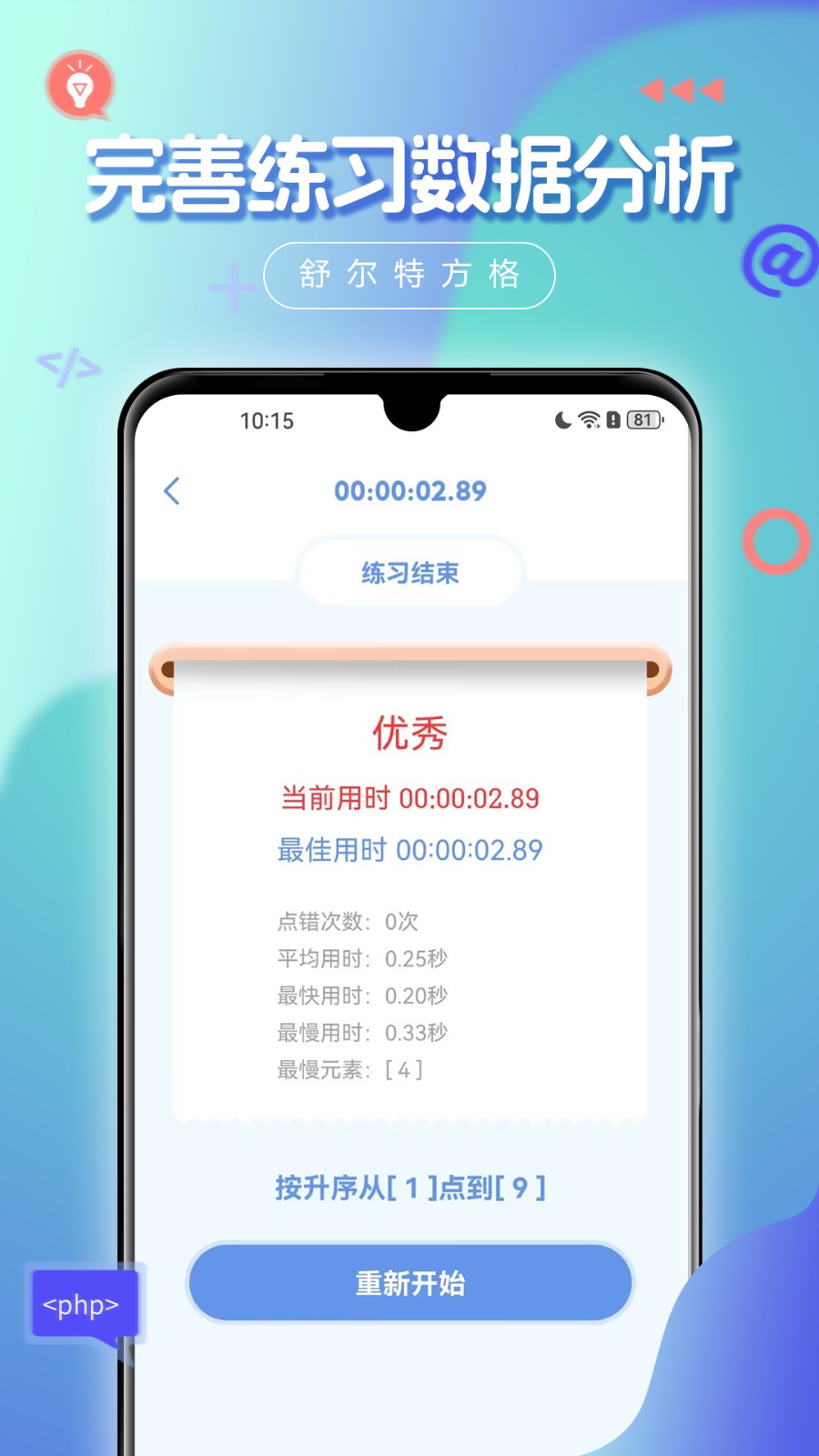 舒尔特方格注意力训练