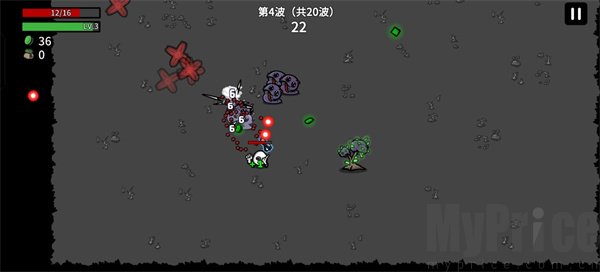 Brotato安卓版地图绿色树木奖励界面