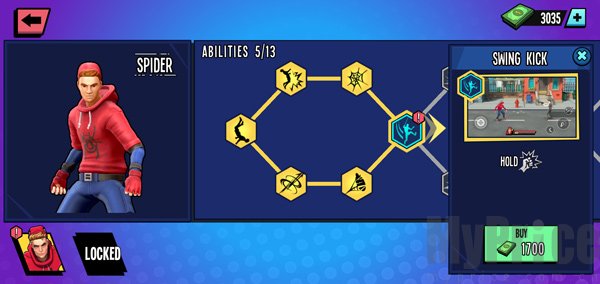 蜘蛛英雄2关卡选择界面截图