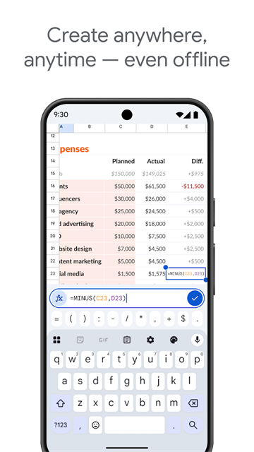 google表格