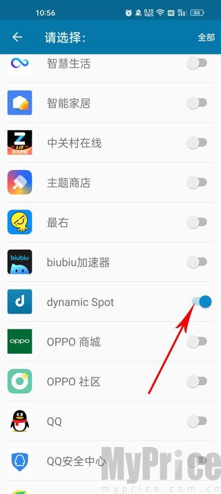 灵动岛选择应用授权界面截图