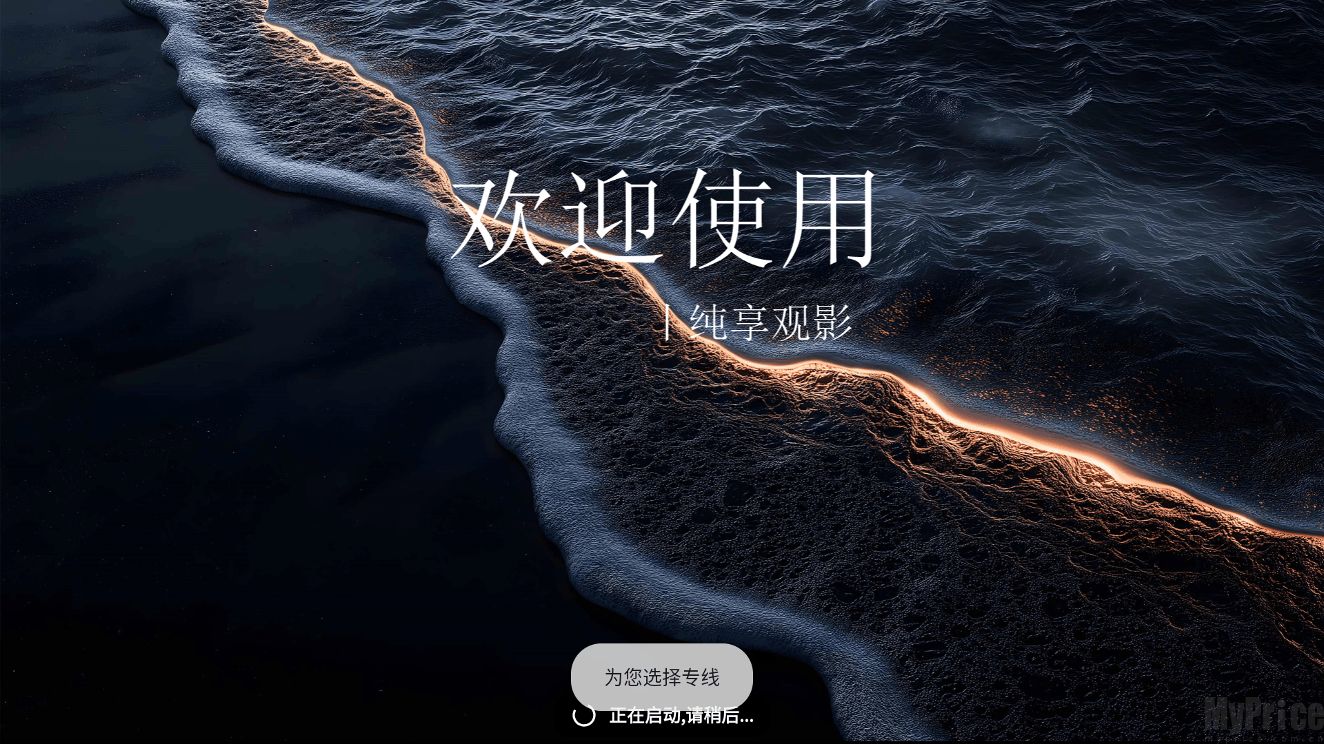 视界4K应用启动初始界面展示
