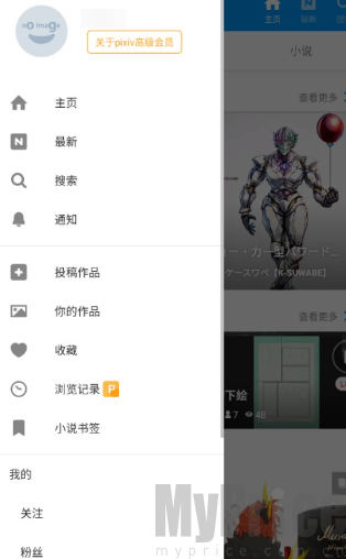 pixiv登录成功首页界面