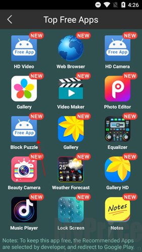 Web浏览器扩展应用列表页面