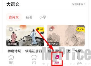 鲤鱼辅导拓展页面入口界面