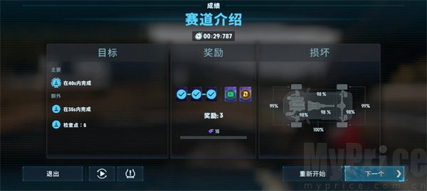 结算奖励界面
