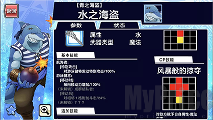 角色技能进化前属性面板