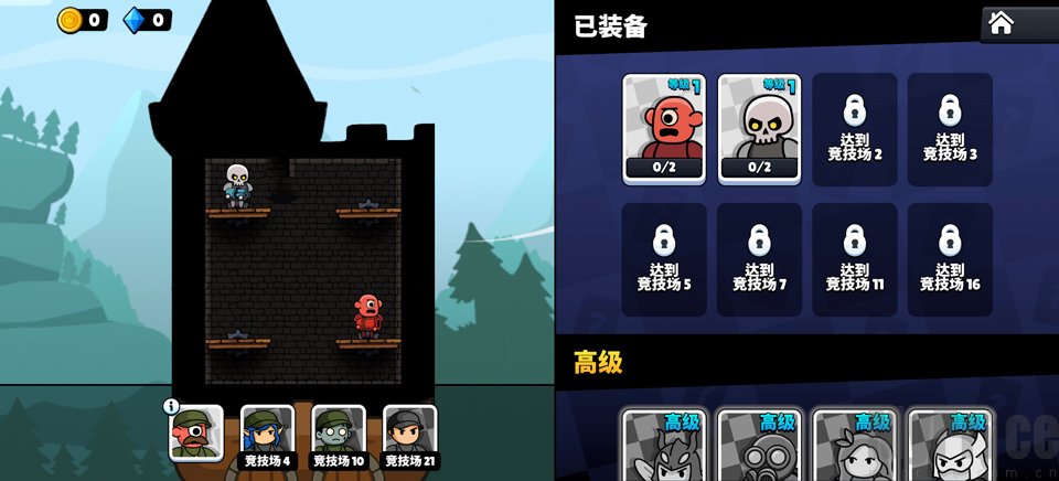 角色更换与城堡养成界面