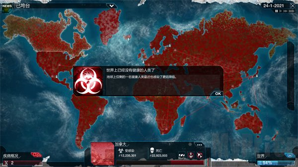 瘟疫公司真菌孢子传播示意图