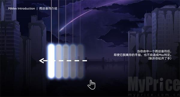 Milthm雨丝音符位移判定规则