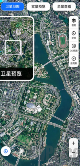 卫星地图显示效果