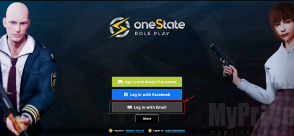 OneStateRP邮箱注册登录选择界面