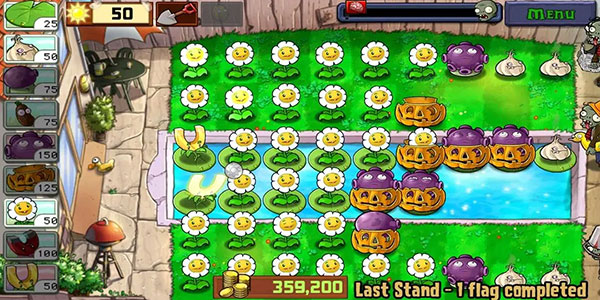 植物大战僵尸1原版手机版LAST STAND最佳刷钱攻略