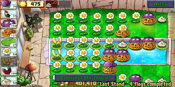 植物大战僵尸1原版手机版LAST STAND最佳刷钱攻略