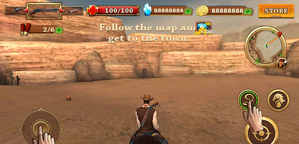 牛仔枪战僵尸
