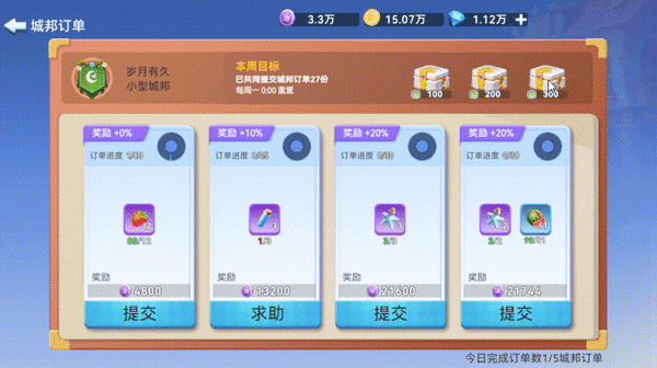 城邦订单贡献演示