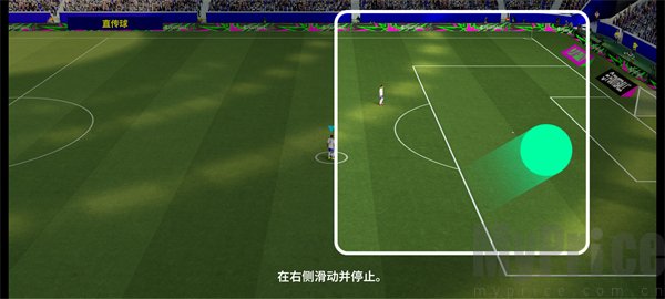 直传球操作示意图