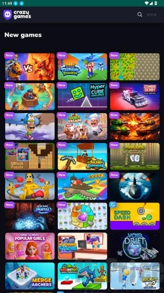 Crazygames中文版新游栏目介绍