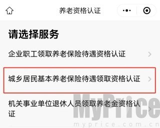 广东政务服务网App城乡居民养老保险认证