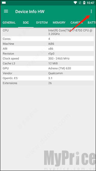 Device Info HW英文界面设置入口