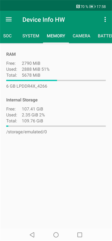 device info hw