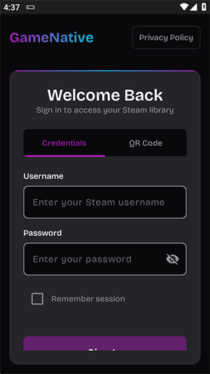 GameNative中文版登录账号