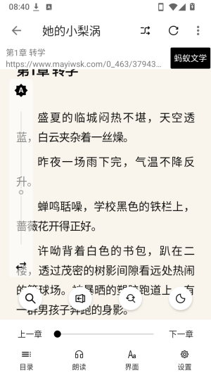阅读小说