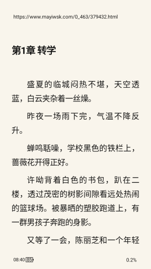 阅读小说
